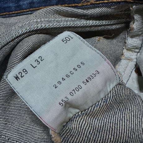 ▪ 00s levis501  usa製 w29