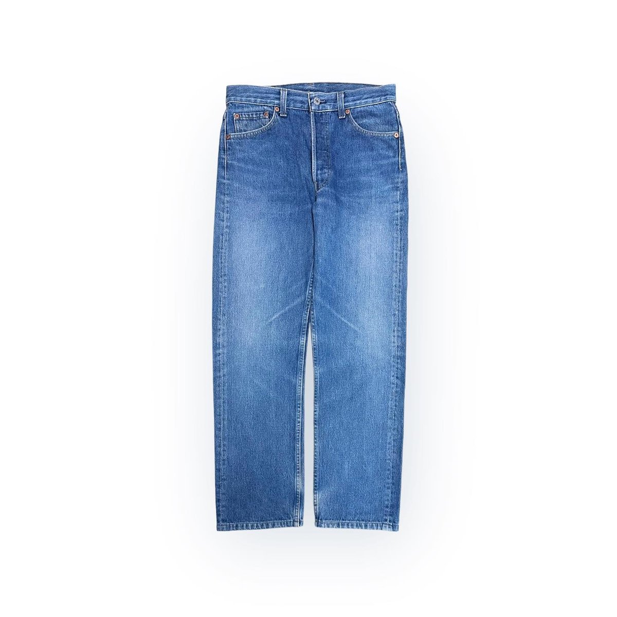 W35【④Vintageサンプル級】リーバイス 501 爽やかブルーUSA製 ④サンプル級エイジング！】LEVI'S 501 爽やかブルー USA製 W35