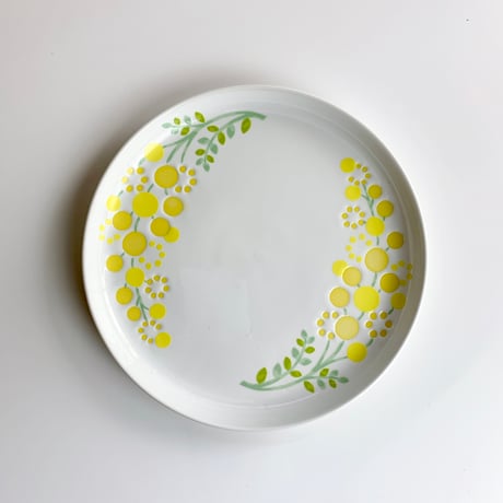 西山　雪　ミモザ　中鉢 Works4 / ガラス作家 西山雪 / 吹き・絵付