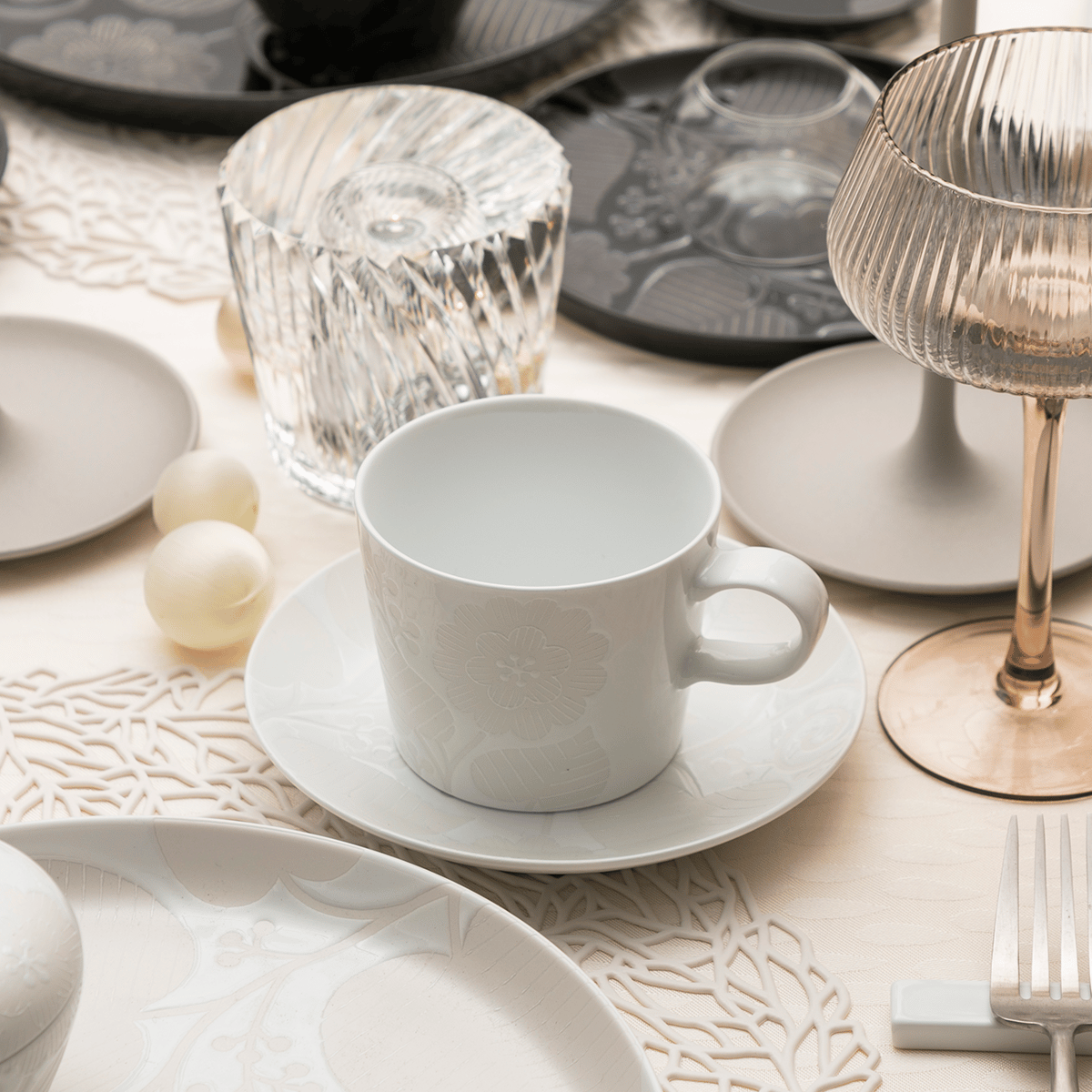 cote table ガラス 食器11点セット カップソーサー プレート ボウル cote table ガラス 食器11点セット カップソーサー プレート ボウル