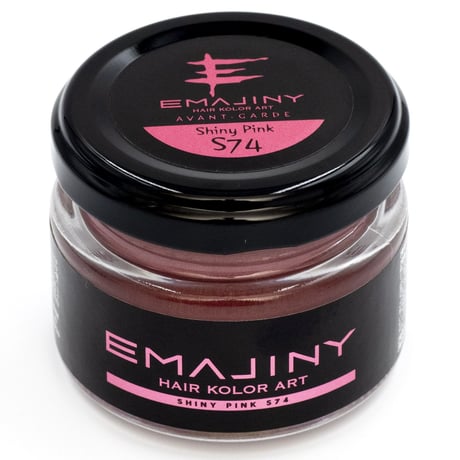 【公式】EMAJINY Shiny Pink S74（シャイニーピンクヘアカラーワックス）桃 36g 【日本製】【無香料】【シャンプーでサッと洗い流せる１日派手髪】