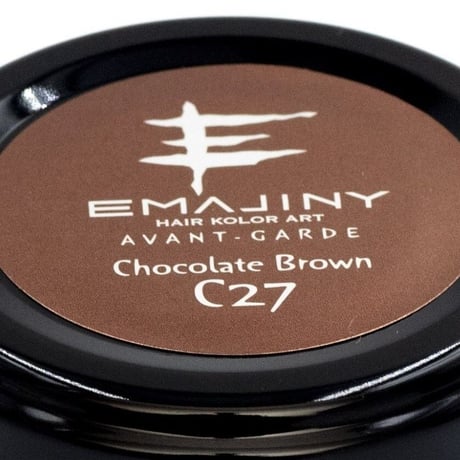 【公式】EMAJINY Chocolate Brown C27（チョコレートブラウンヘアカラーワックス）濃茶 36g 【日本製】【無香料】【シャンプーでサッと洗い流せる１日派手髪】