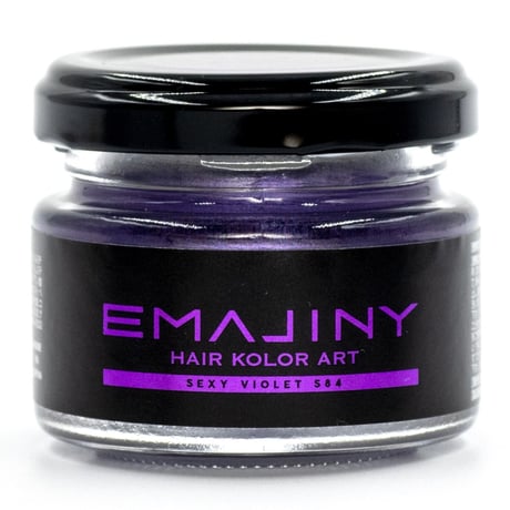 【公式】EMAJINY Sexy Violet S84（セクシーヴァイオレットヘアカラーワックス）紫 36g 【日本製】【無香料】【シャンプーでサッと洗い流せる１日派手髪】
