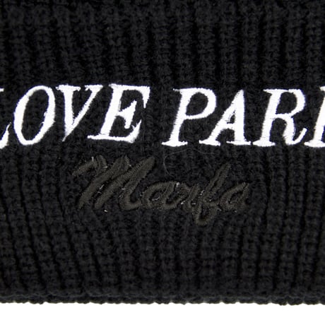 Love Park Knit Cap Black
