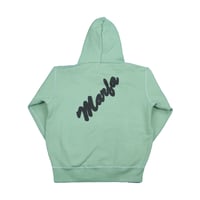 Marfa Titled Hoodie Dyed Davis Green