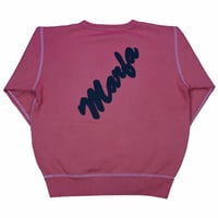 Marfa Titled Sweatshirt Dyed Thin Red