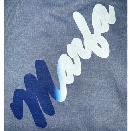 Marfa Titled Hoodie Indigo Blue