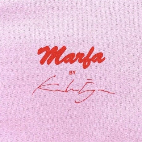 Marfa Titled Hoodie  Light Pink