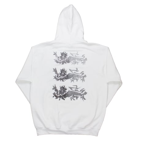 Three Lions Hoodie Gold, White