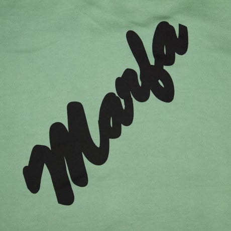 Marfa Titled Hoodie Dyed Davis Green