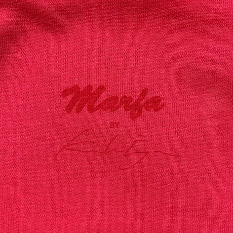 Marfa Titled Hoodie Beautiful Paprika, Ash
