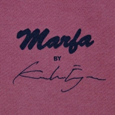 Marfa Titled Sweatshirt Dyed Thin Red