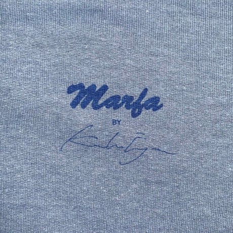 Marfa Titled Hoodie Indigo Blue