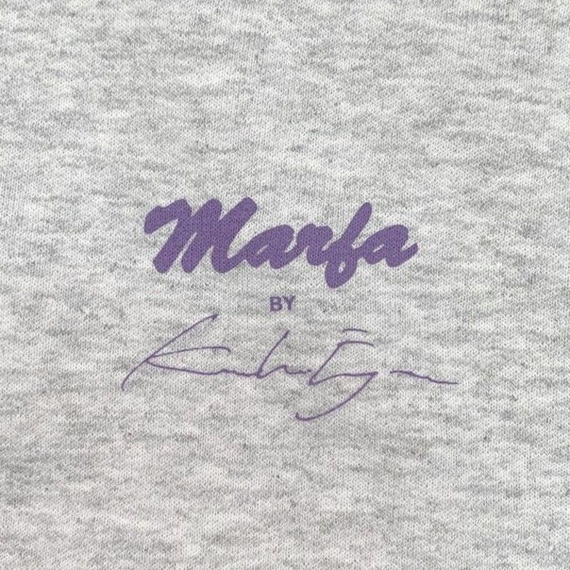Marfa Titled Hoodie Ash | Marfa by Kazuhiko Fujita