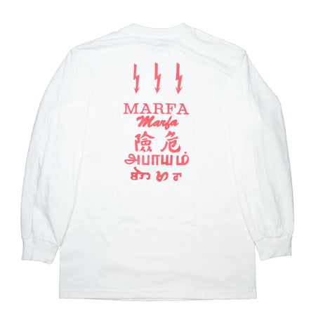 Caution L/S White, Heather