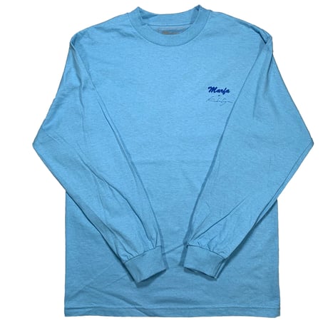 666 L/S Carolina Blue, White