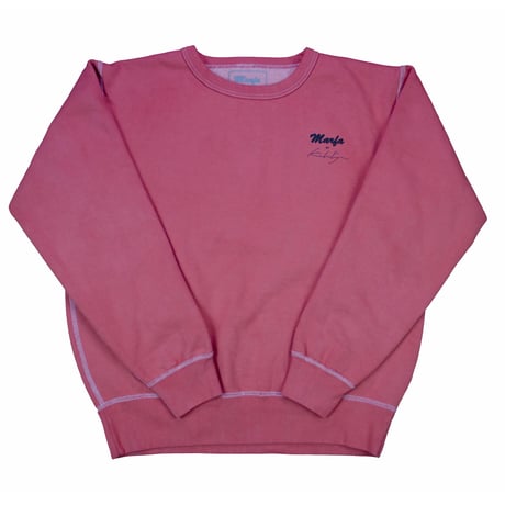 Marfa Titled Sweatshirt Dyed Thin Red