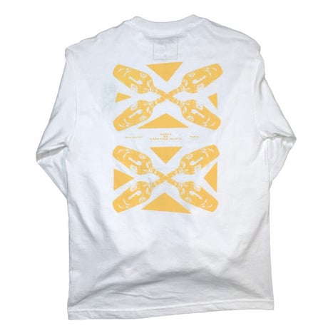 Dos caras L/S Orange, White