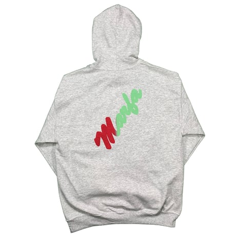 Marfa Titled Hoodie Beautiful Paprika, Ash