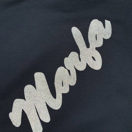 Marfa Titled Hoodie Black Reflection