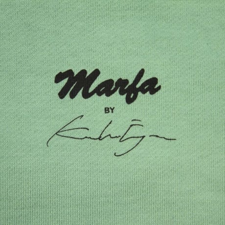 Marfa Titled Hoodie Dyed Davis Green