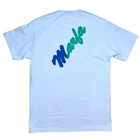 Marfa Titled White, Light Blue