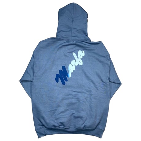 Marfa Titled Hoodie Indigo Blue