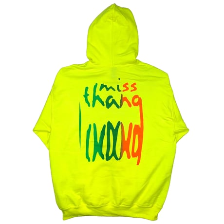 Miss Thang Extend Hoodie Neon Yellow, Neon Orange,
