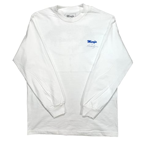 666 L/S Carolina Blue, White