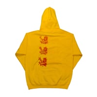Three Lions Hoodie Gold, White