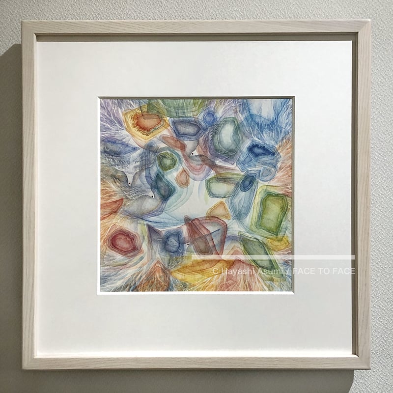 林 明日美作品 「見えない光 II」水彩画作品(額付) | FACE TO FACE WEB