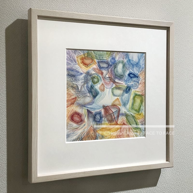 林 明日美作品 「見えない光 II」水彩画作品(額付) | FACE TO FACE WEB