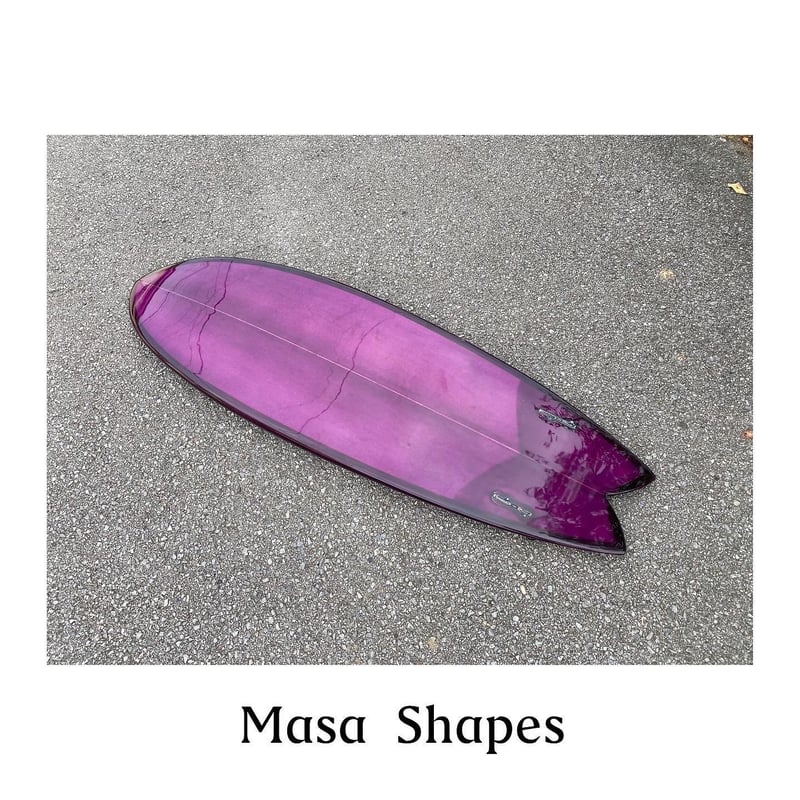 【美品】MASA shape ツインピン 5'11 高浮力 ハードケース付き 美品】MASA shape ツインピン 5'11 高浮力 ハードケース付き