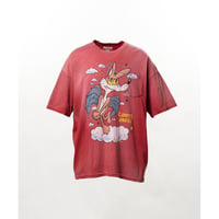 KAMIYA : "COYOTE ANGEL" Distressed Pocket T-shirt