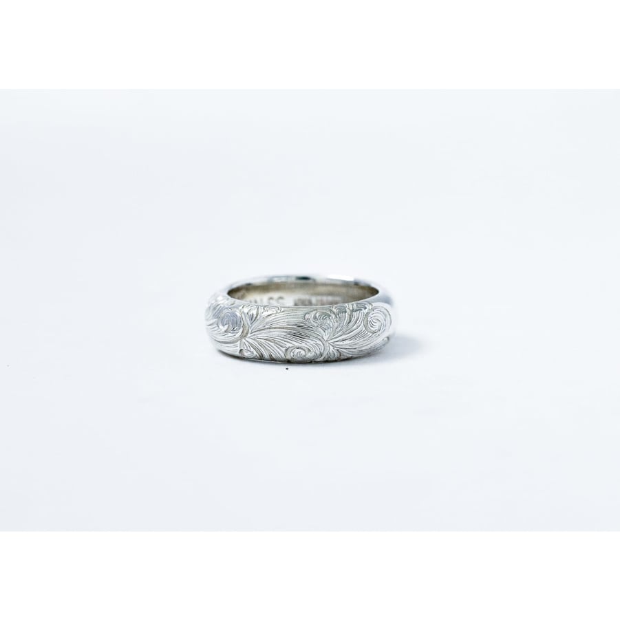 WAKAN SILVER SMITH アラベスクハーフラウンドリング 17号 WAKAN SILVER SMITH : R-064 Arabesque half round