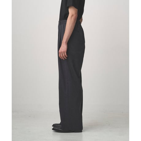 JUHA : 2TUCK WIDE PINSTRIPE PANTS