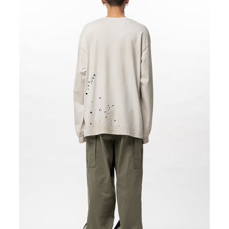 Maison MIHARA YASUHIRO :Embellished Sticker Long Sleeve T-shirt