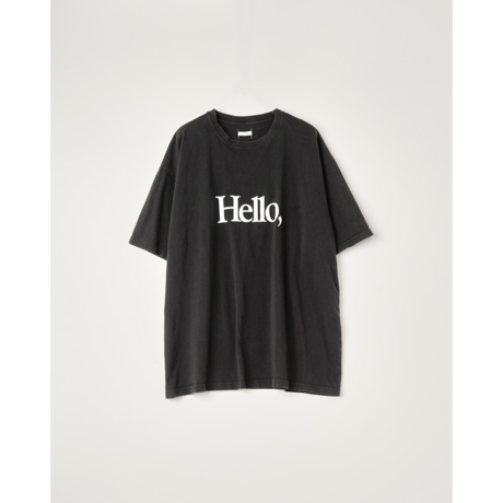 NAME. : LOOSE FIT PRINT TEE -HELLO,GOOD BUY!-