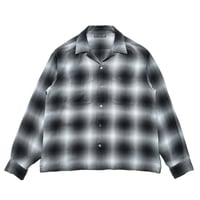 MINEDENIM : R.Flannel Ombre Open Collar SH