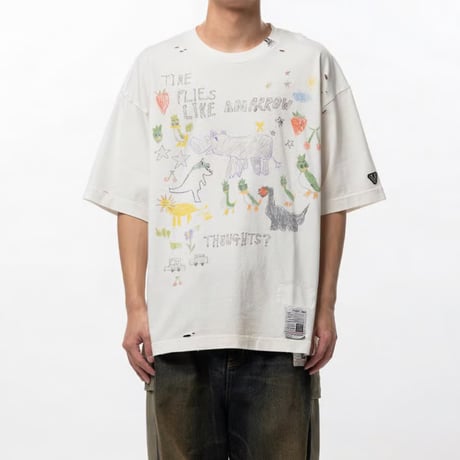 Maison MIHARA YASUHIRO : Kids Doodle Printed T-shirt