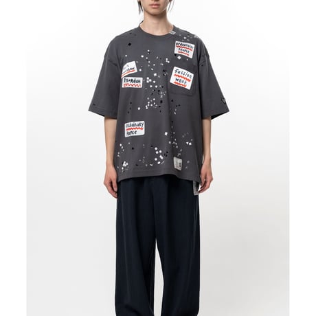 Maison MIHARA YASUHIRO : Embellished Sticker T-shirt