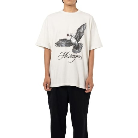 KAMIYA : "Messenger Pigeon” Distressed T-shirt