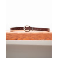 The Letters : DOUBLE SIDED HORSESHOE LONG BELT -COW HIDE-
