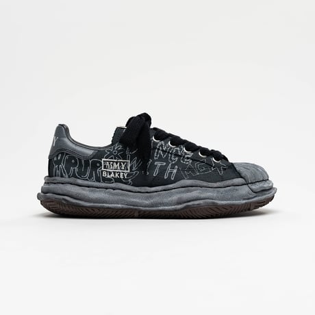 Maison MIHARA YASUHIRO :- BLAKEY - original sole graffiti printed Low-Top sneakers