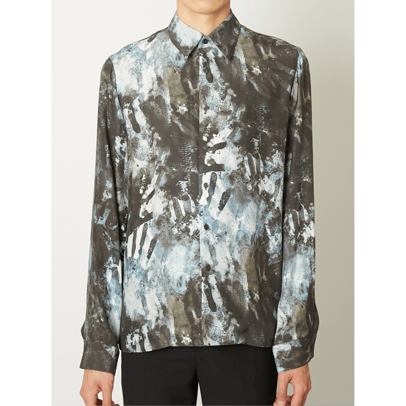 TAAKK : HAND MOTIF SILK SHIRT | BIRTH DAY