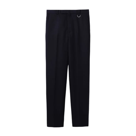 JOHN LAWRENCE SULLIVAN : WOOL DOBBY SIDE STRAP TROUSERS