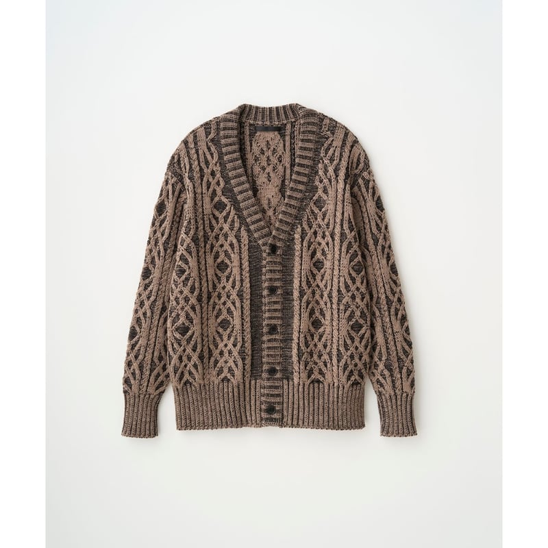 JUHA ニットカーディガン DUAL-TONE CABLE CARDIGAN – JUHA