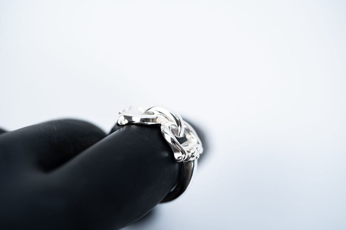 ワカンシルバースミス R-086 Horse bit ring