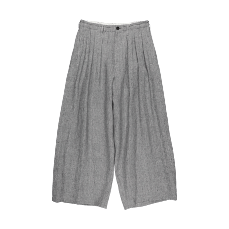 sulvam : Glen Check Tuck Wide Pants