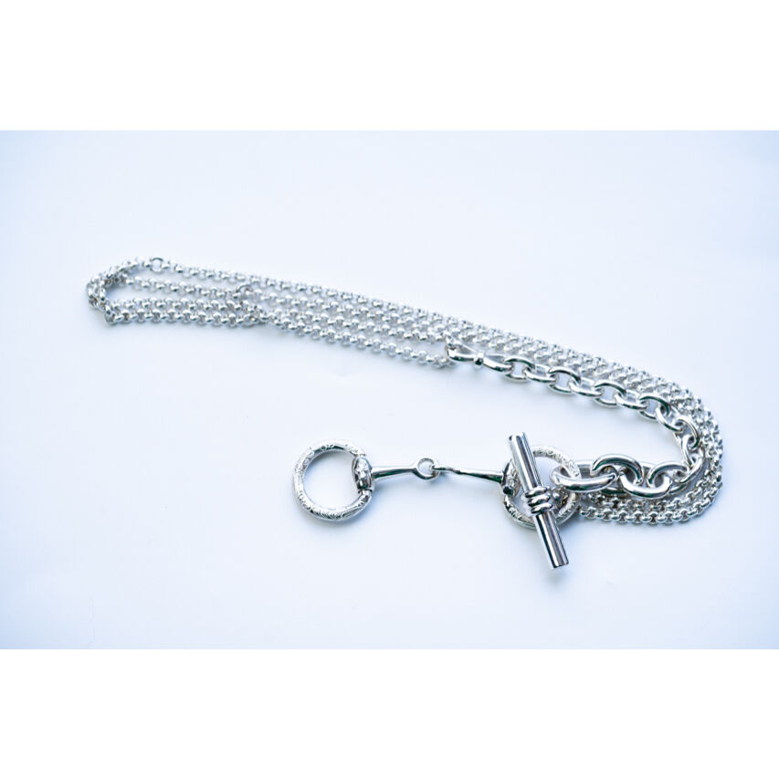 WAKAN SILVER SMITH : C-036 Horse bit 3way necklace